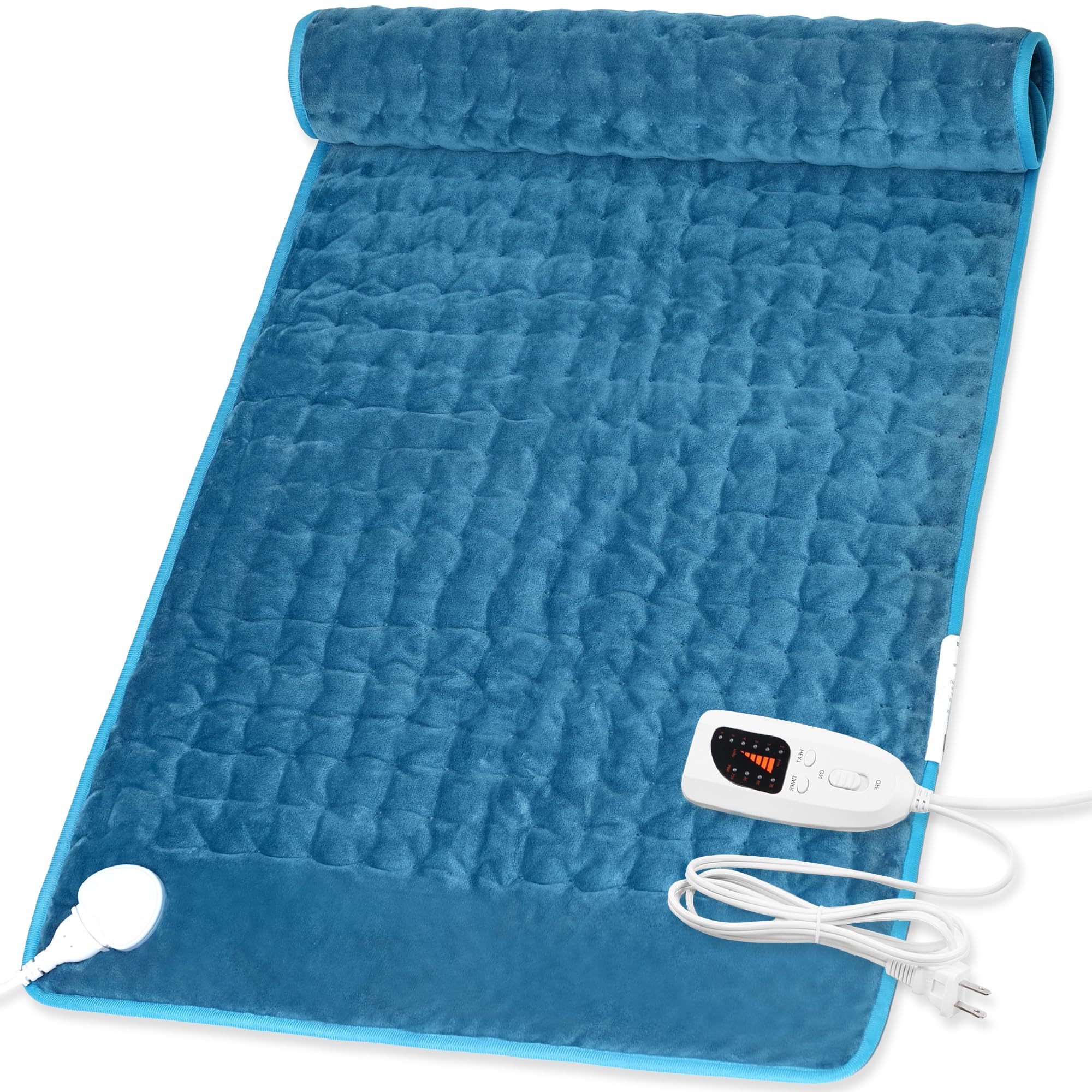 Deepsoon heating pad back view for full-body warmth and comfort