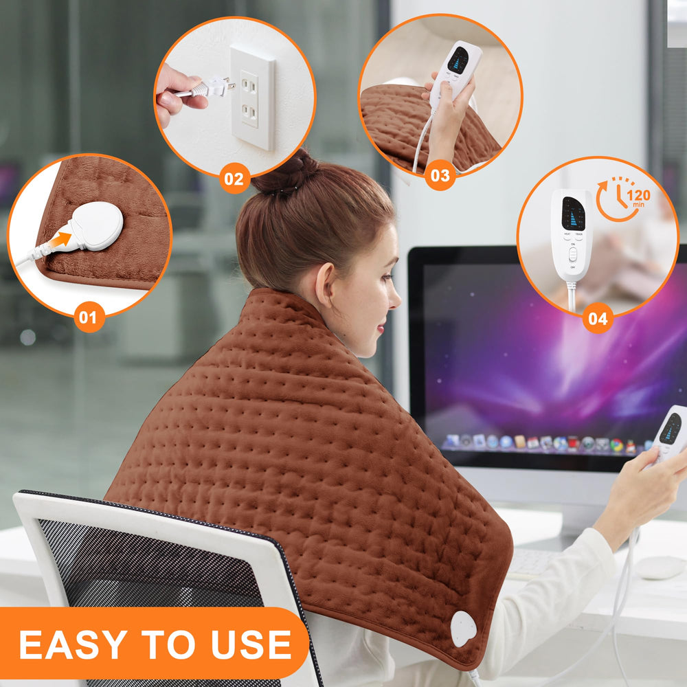 Deepsoon heating pad controller showing six temperature options.