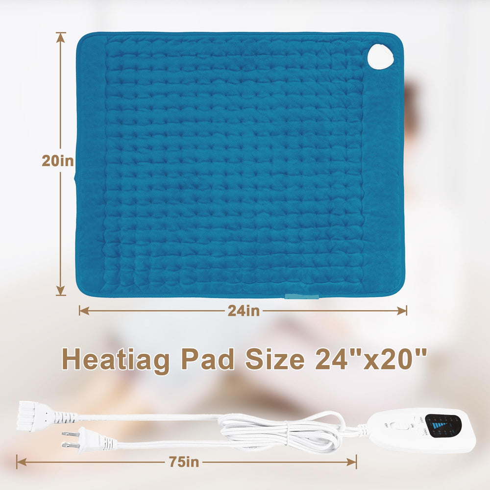 Deepsoon controls highlight six heat settings for personalized comfort.