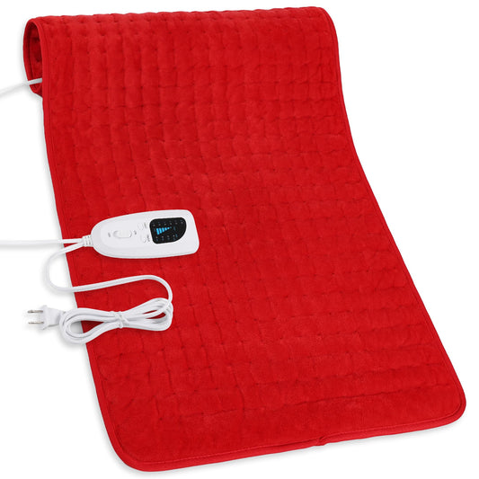 Deepsoon heating pad on couch for relaxing warmth and comfort.