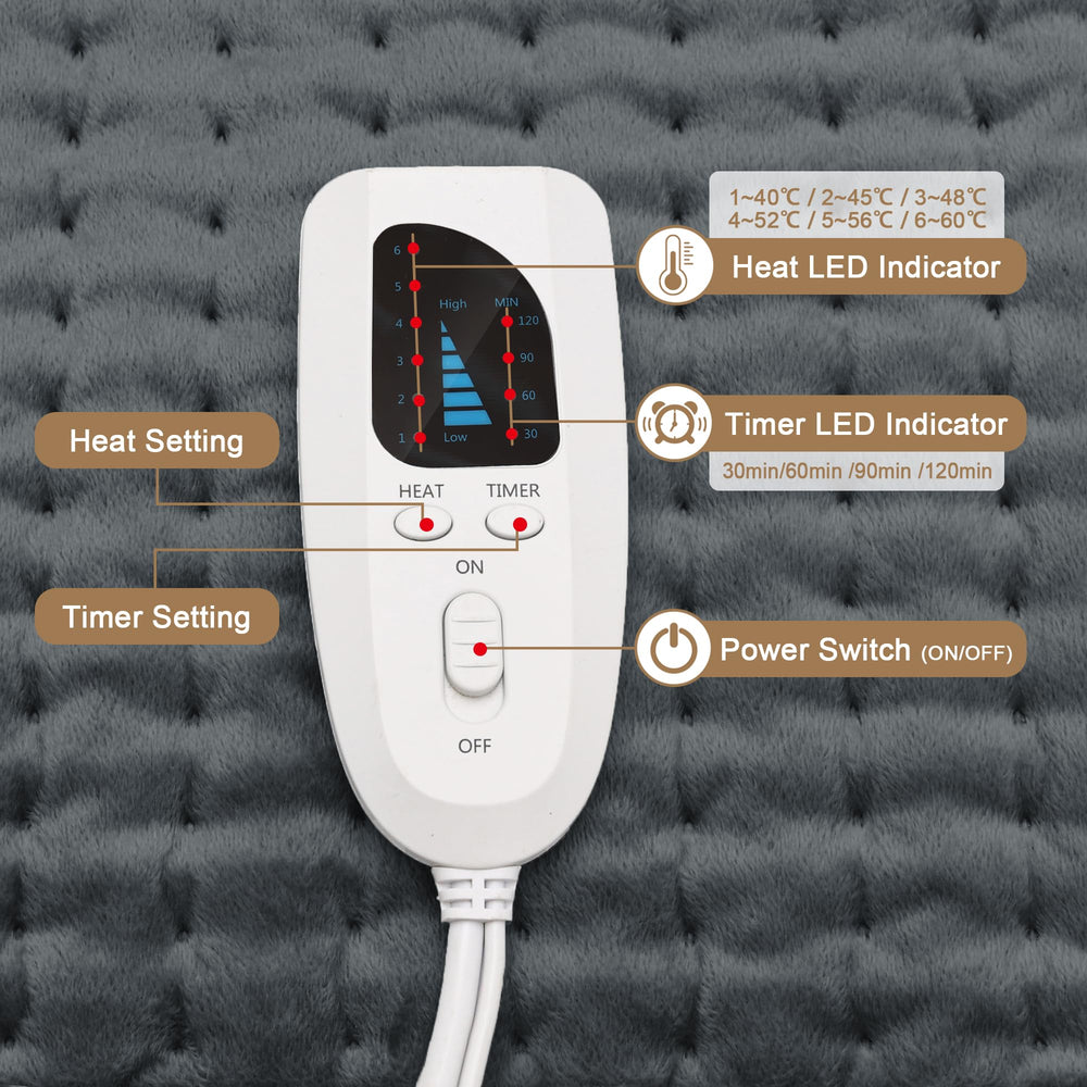 Deepsoon heating pad dry-moist heat options customize comfort.