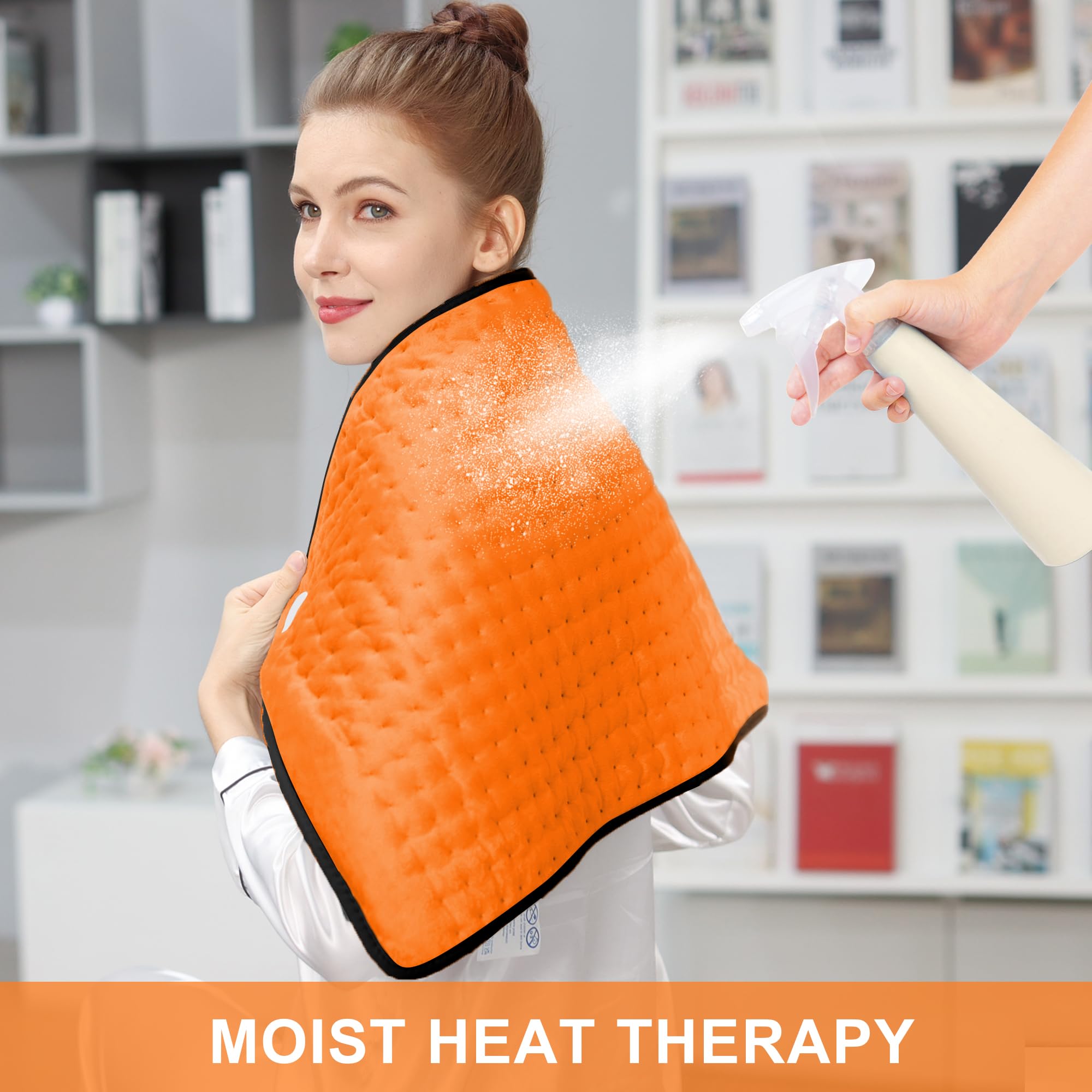 Deepsoon heating pad demonstrating quick heat-up for instant warmth.