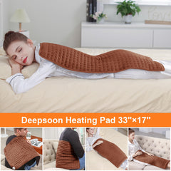 Deepsoon heating pad flannel closeup highlighting soft fabric.