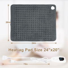 Deepsoon heating pad flannel-shell feels soft and skin-friendly.