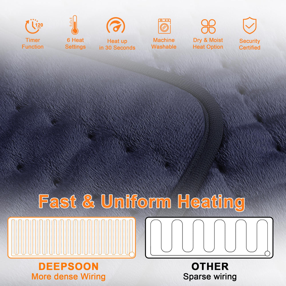 Deepsoon heating pad knee use for joint-friendly warmth.
