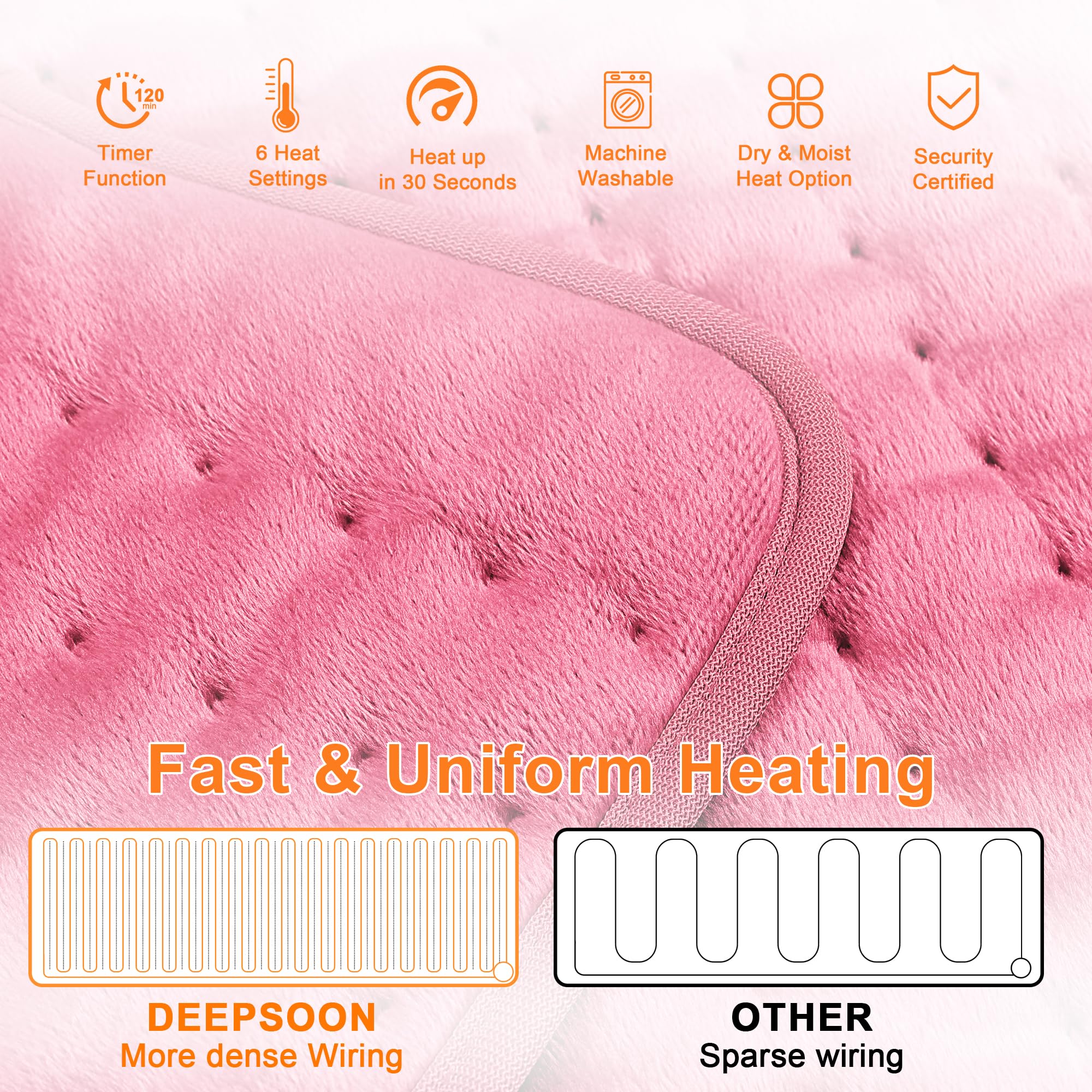 Deepsoon heating pad for knee helps maintain comfort and mobility.