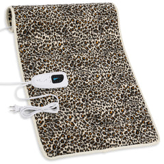 Deepsoon leopard heating pad on back provides soothing warmth for comfort