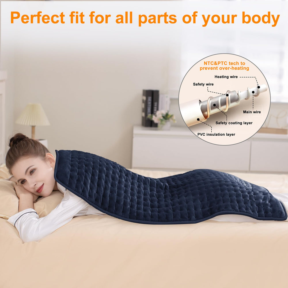 Deepsoon heating pad neck and shoulder use for targeted warmth.