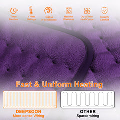 Deepsoon pad heats up quickly to provide fast soothing warmth.