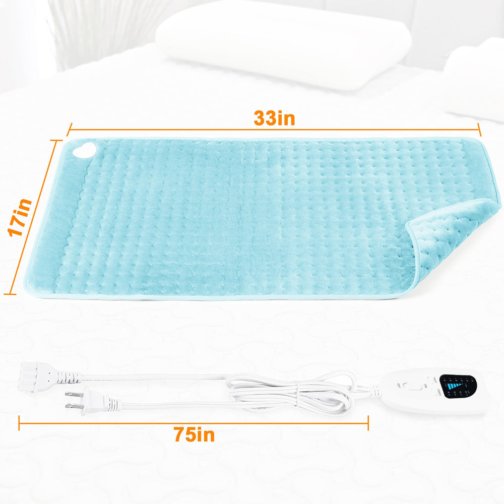 Deepsoon heating pad offers six temperature settings for precise comfort.