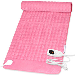 Deepsoon heating pad on a sofa setup providing easy, relaxing warmth for the body.