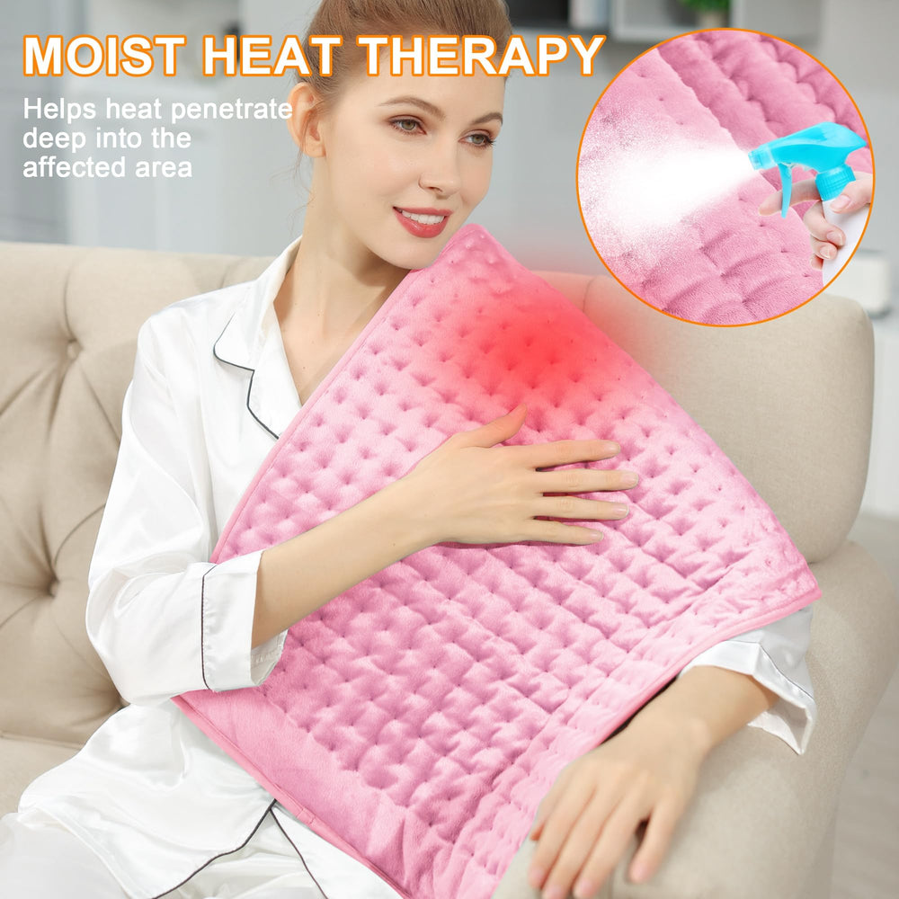 Deepsoon heating pad with soft flannel exterior close-up