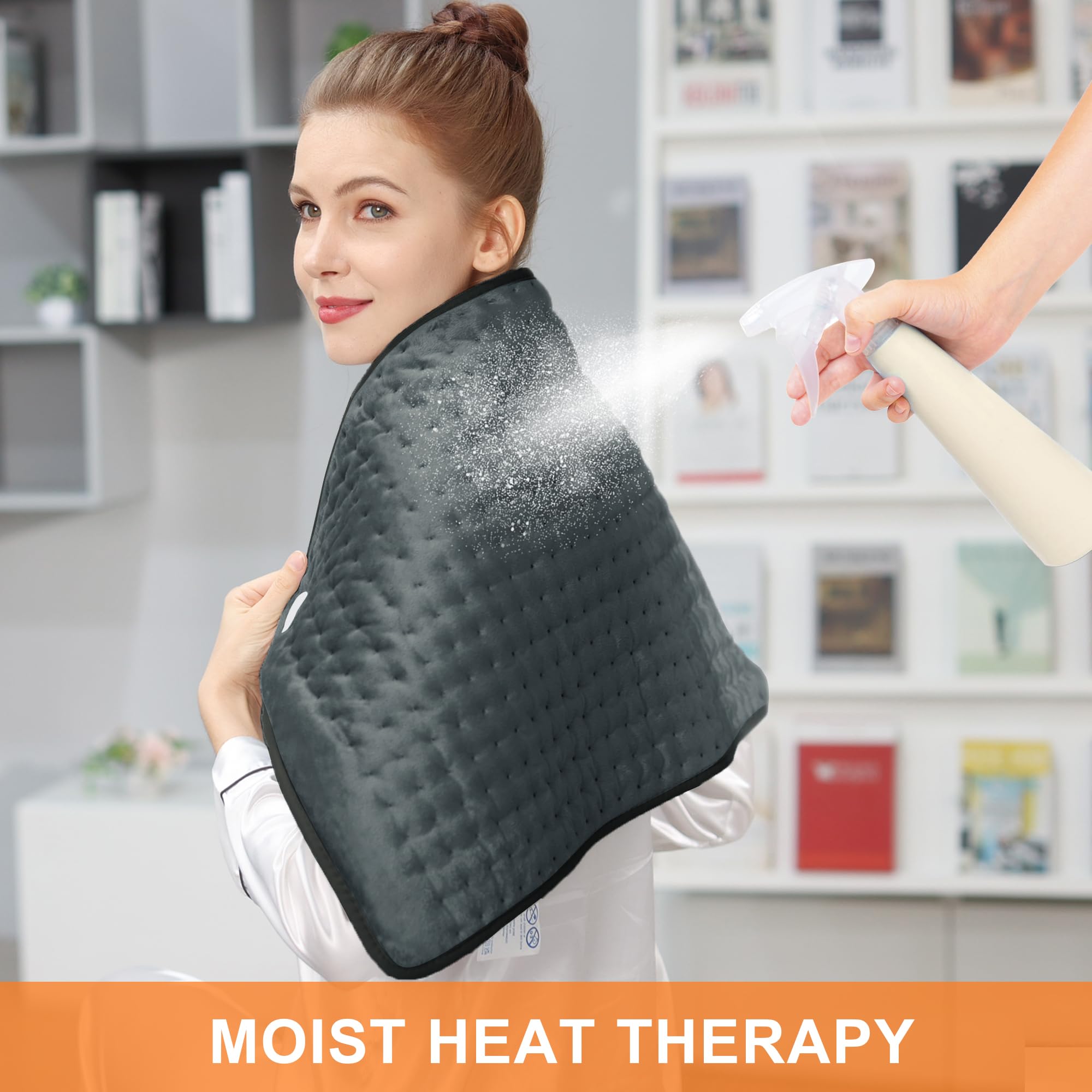 Soft flannel exterior of Deepsoon heating pad for skin-friendly warmth