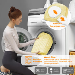 Deepsoon heating pad soft flannel exterior for gentle touch.