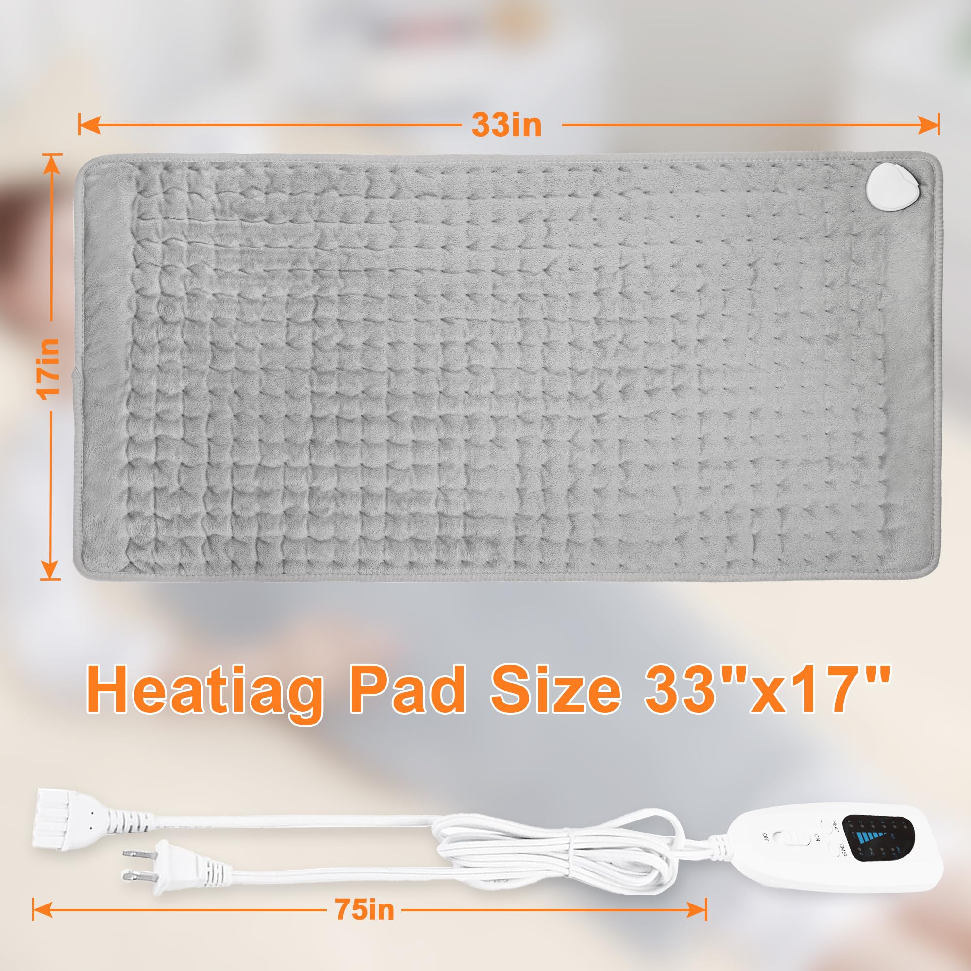 Deepsoon heating pad machine washable for easy cleaning.