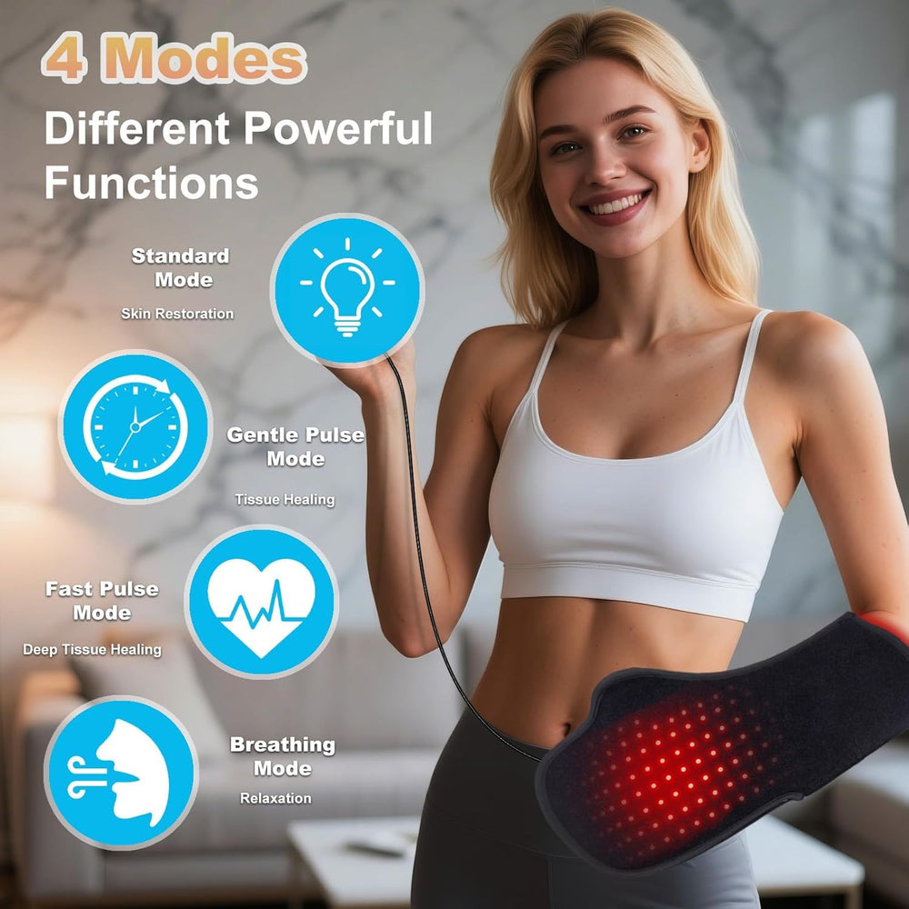 Deerbaba red light hands remote control makes therapy sessions easy and quick.