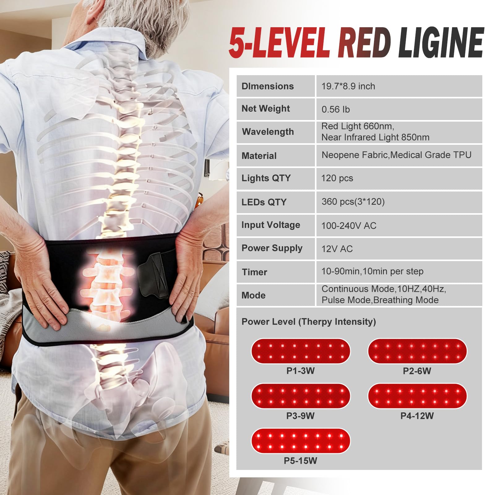 Deerbaba red light therapy mat on thighs for post activity relaxation.