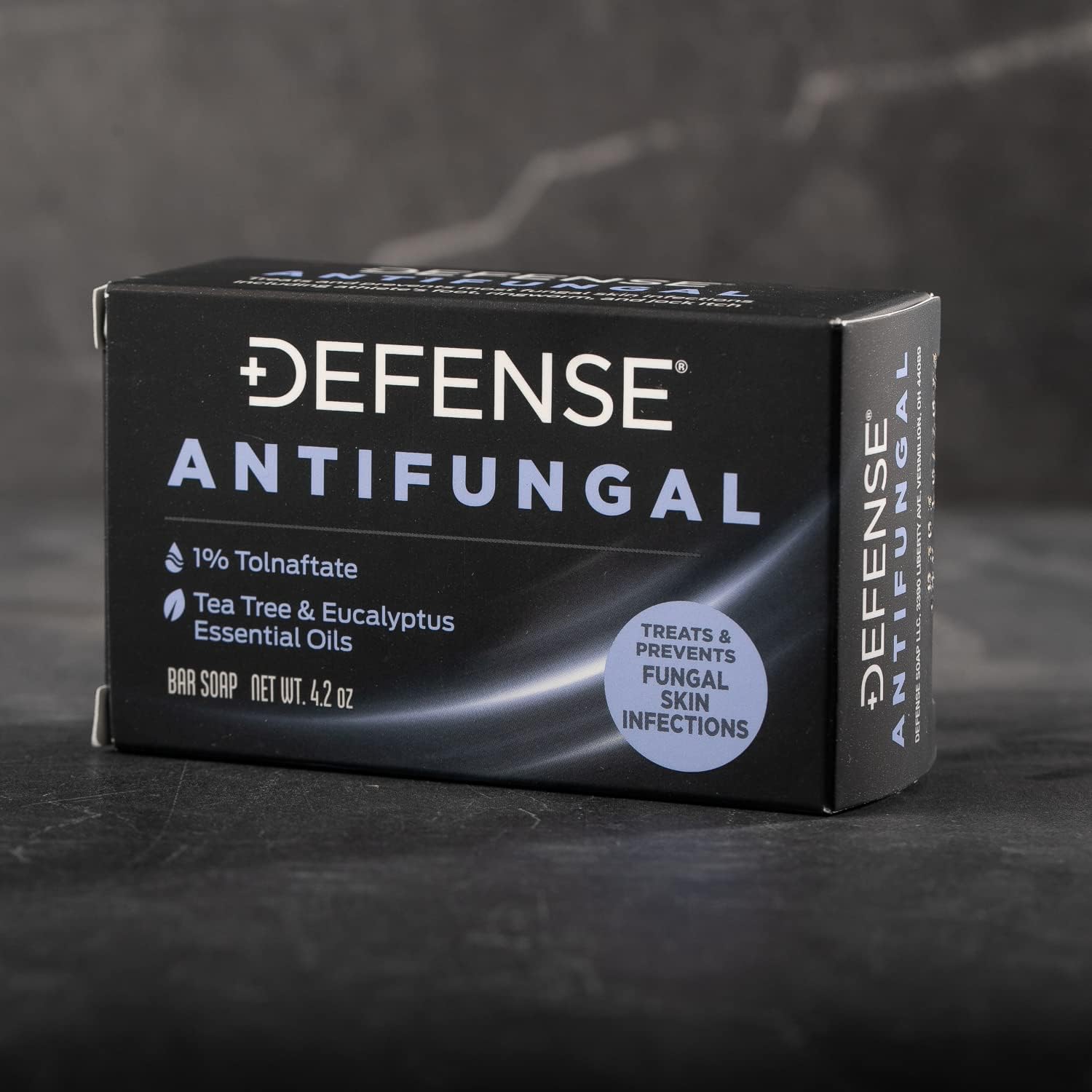 Defense Antifungal Bar Soap texture close-up signals refreshing cleansing.