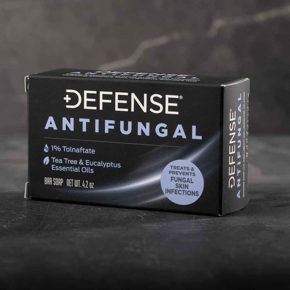 Defense Antifungal Bar Soap texture close-up signals refreshing cleansing.