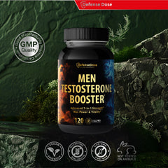 Defense Dose vegan, gluten-free, non-GMO badge signals clean formula