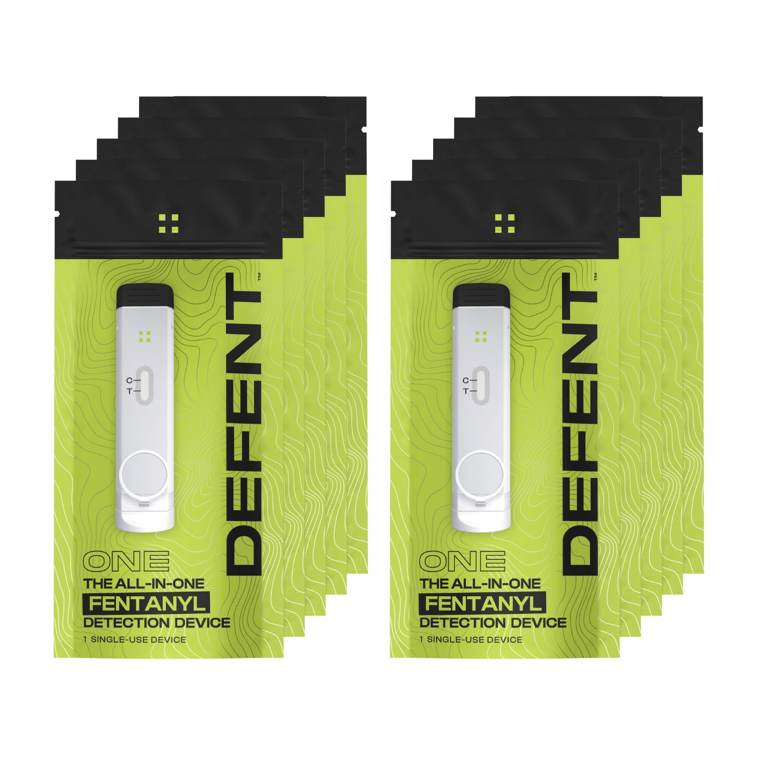 DEFENT all-in-one fentanyl detector visible in hand for quick testing.
