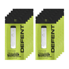 DEFENT all-in-one fentanyl detector visible in hand for quick testing.