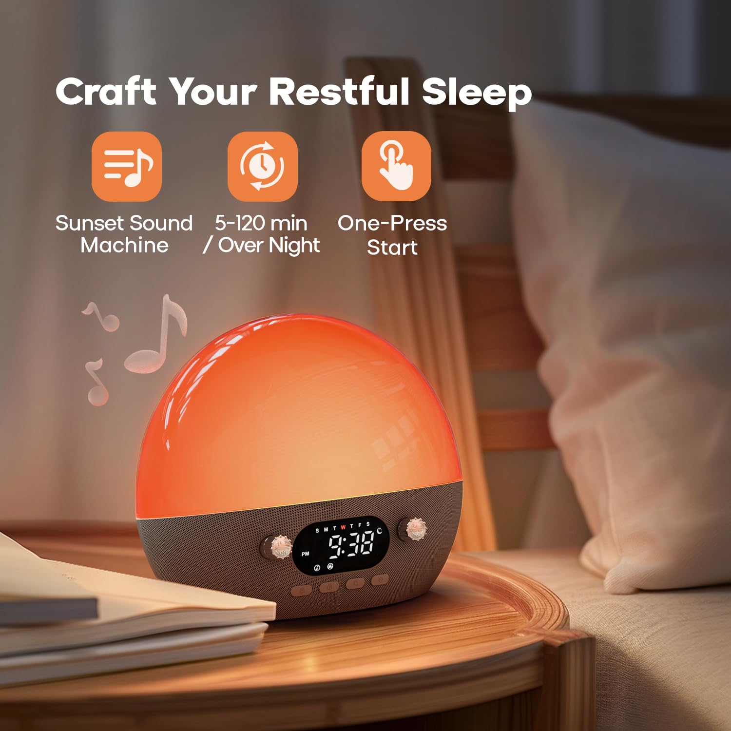Dekala RestOnn 7-day alarms for weekday and weekend routines