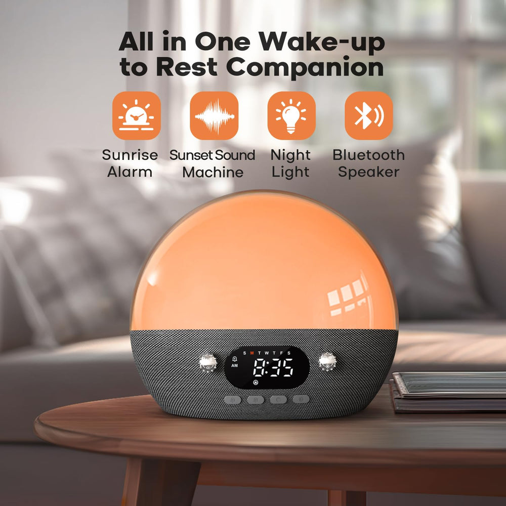 Dekala RestOnn amber night light providing soft glow at night