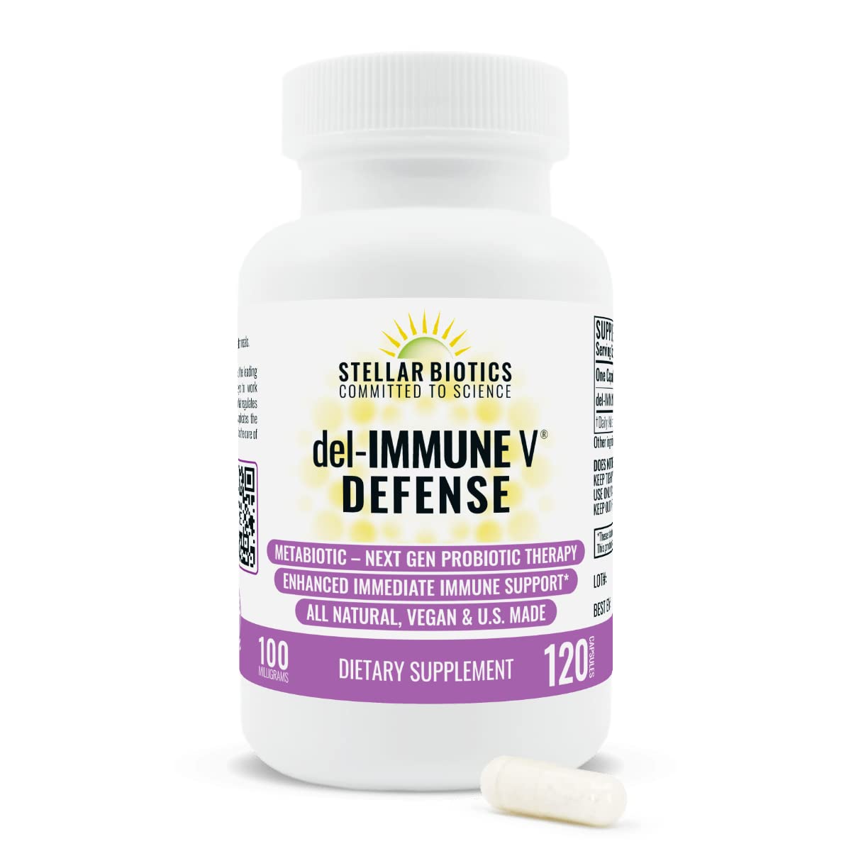 Del-Immune V Defense bottle pour; easy daily immune support on the go.