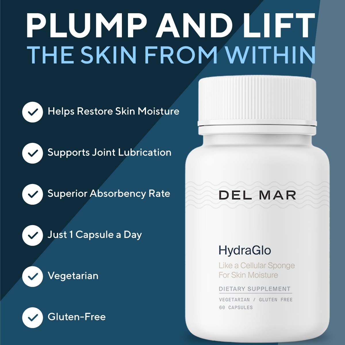 Del Mar Labs CeraLift ingredients panel focusing on lipid restoration and antioxidants.
