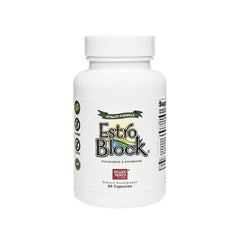The Delgado Protocol EstroBlock Vitality bottle front, vegan formula supporting daily vitality.
