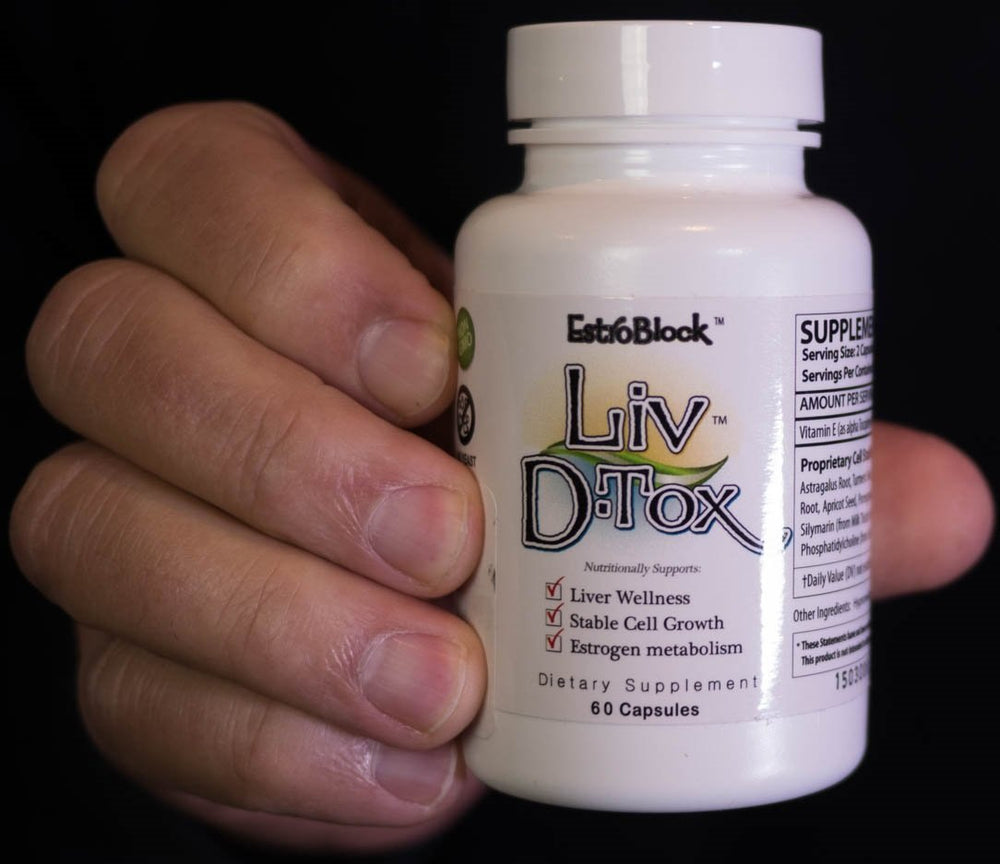 Liv D-Tox stacked with EstroBlock for compatible estrogen metabolism support