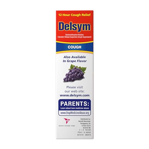 Delsym cough relief usage scene showing daytime and nighttime use