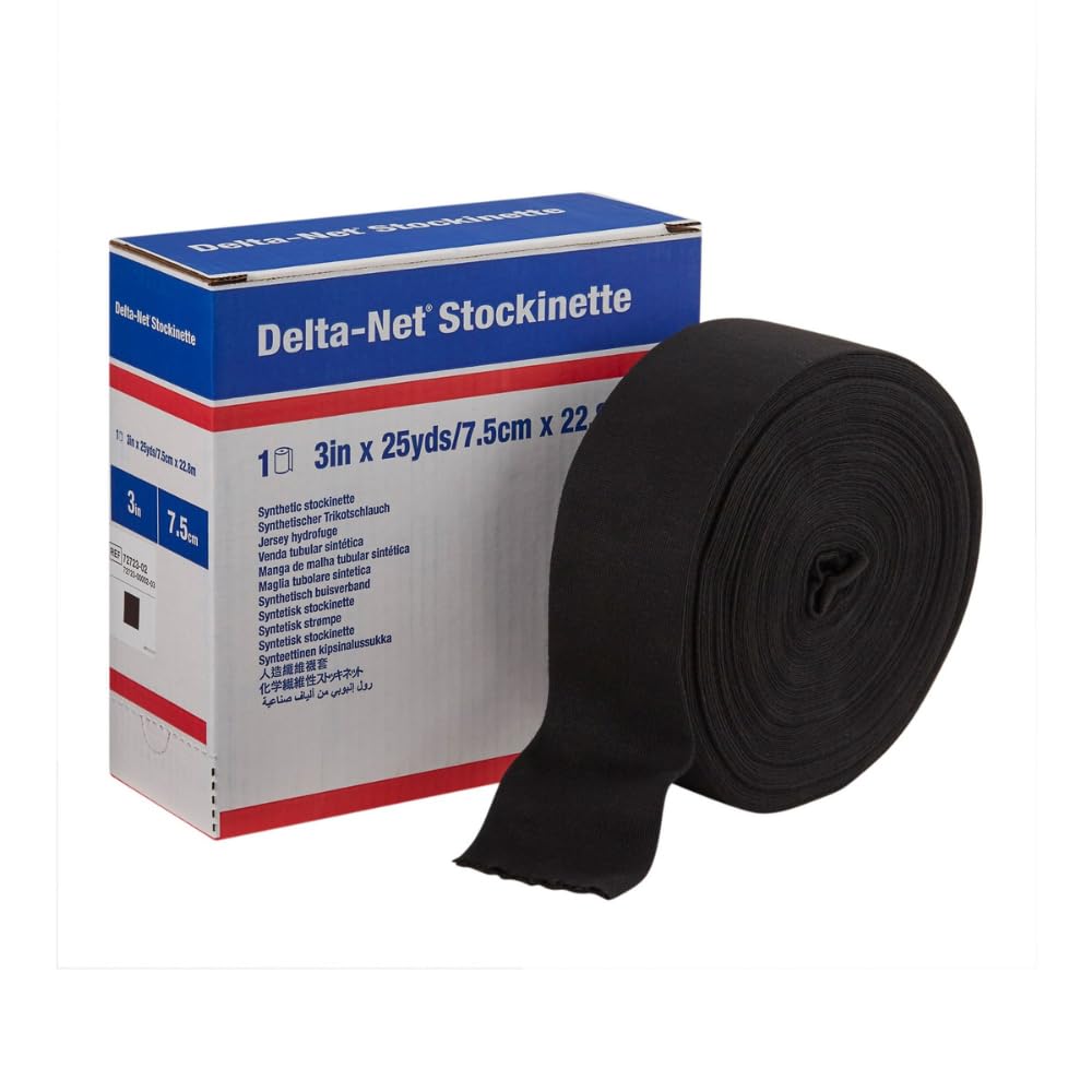 Delta-Net tubular stockinette in dispenser box for easy cast prep.