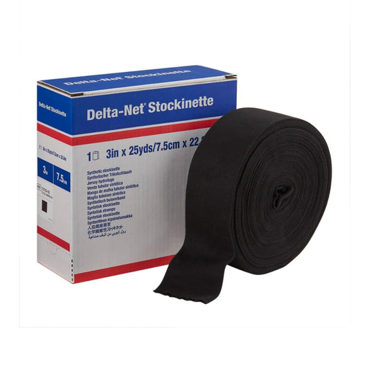 Delta-Net tubular stockinette in dispenser box for easy cast prep.