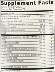 Delucky Eagle-Eyes formula includes bilberry and zinc for everyday eye health.