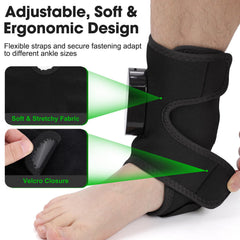DeMoce ankle massager heat settings provide gentle warmth for daily care.