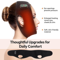 DeMoce cordless TMJ heating pad with three heat levels for customizable comfort