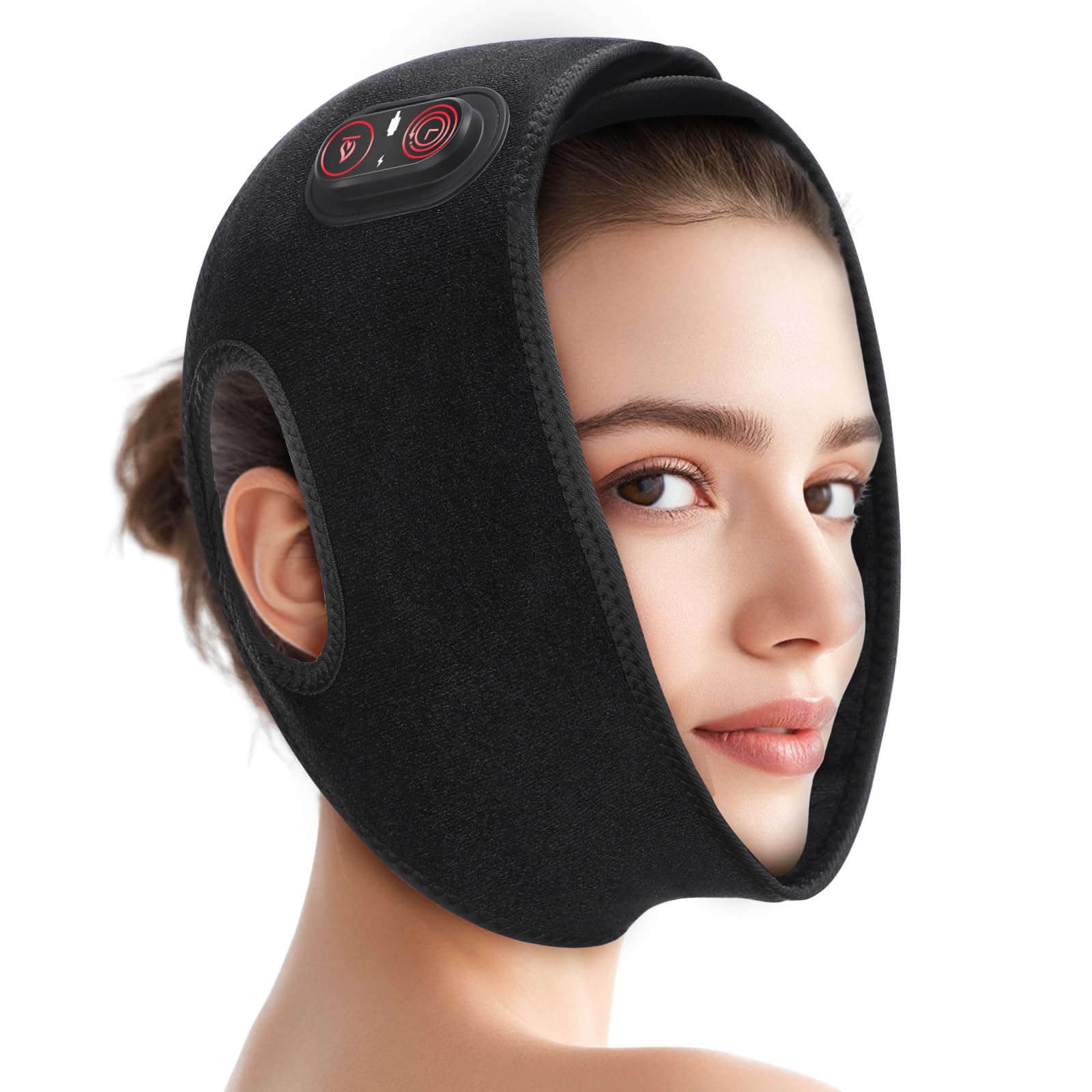 DeMoce cordless TMJ heating pad in-box packaging for quick setup
