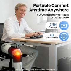 DeMoce knee massage feature with vibration aids active recovery.