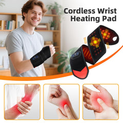 DeMoce red light therapy wrist massager providing soothing warmth and light therapy.