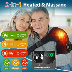 DeMoce rotator cuff support wrap aids relaxed muscles after workouts.
