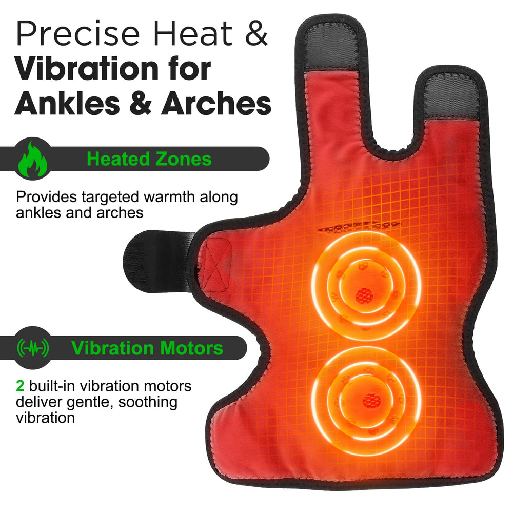 DeMoce travel-ready design enabling foot relief on the go.