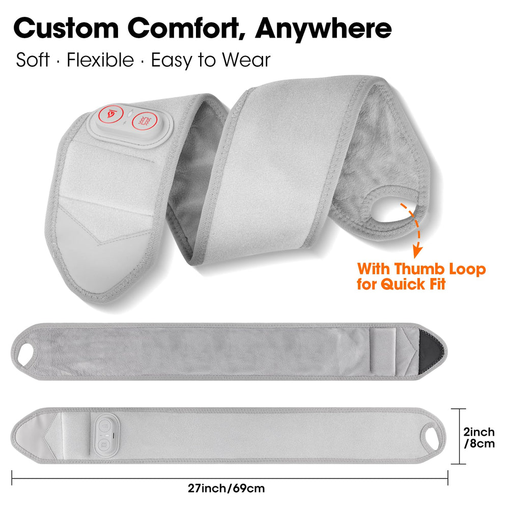 DeMoce travel-friendly heating pad fits bags for on-the-go warmth