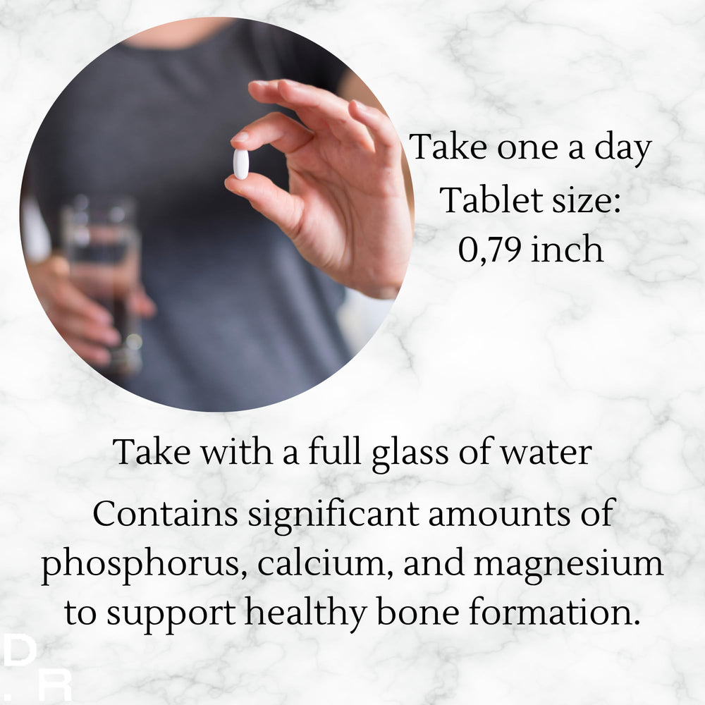 Dental Rituals calcium magnesium zinc tablets illustrating essential nutrients for implant stability