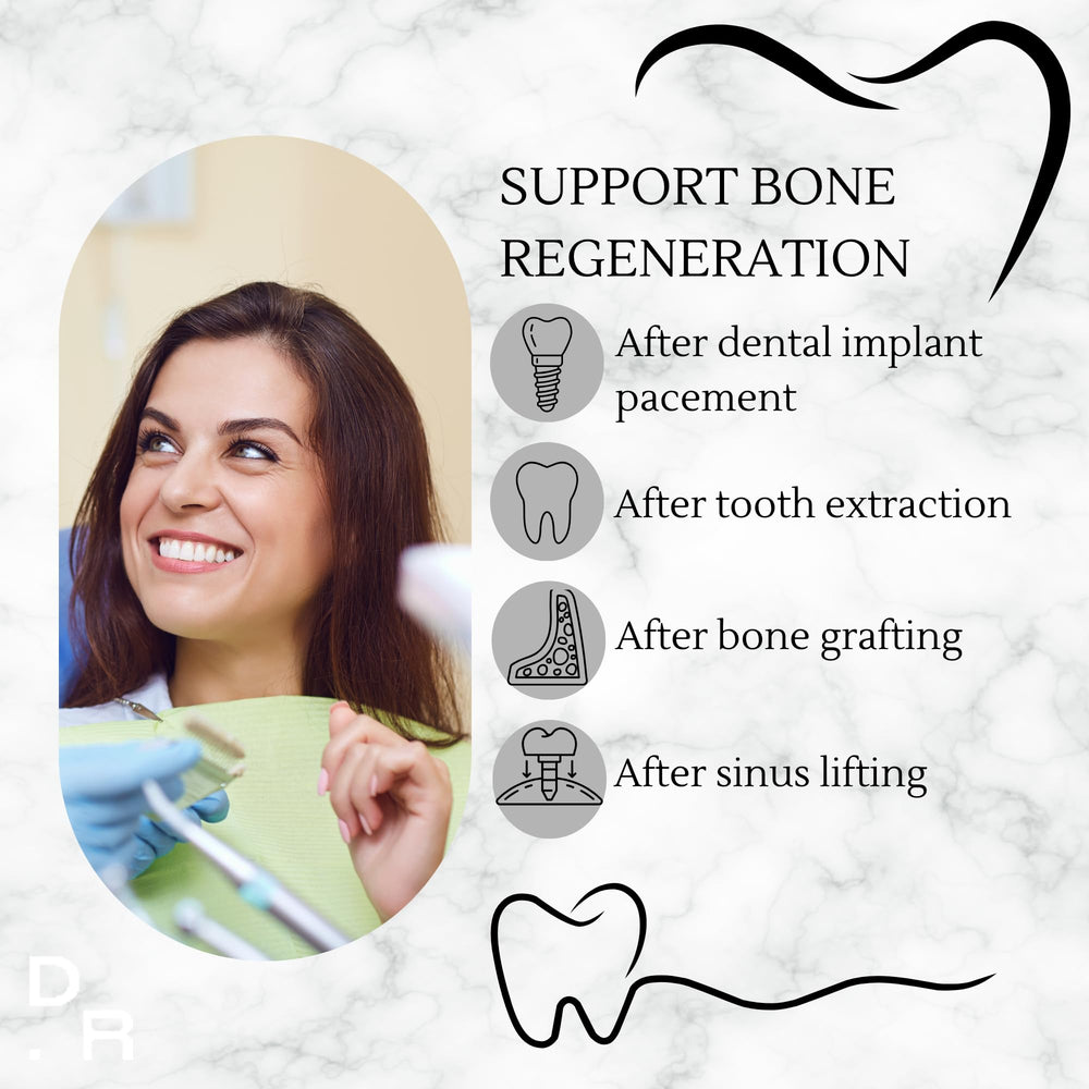 Dental Rituals Implant Care capsules closeup highlighting mineral blend for healthy jawbone