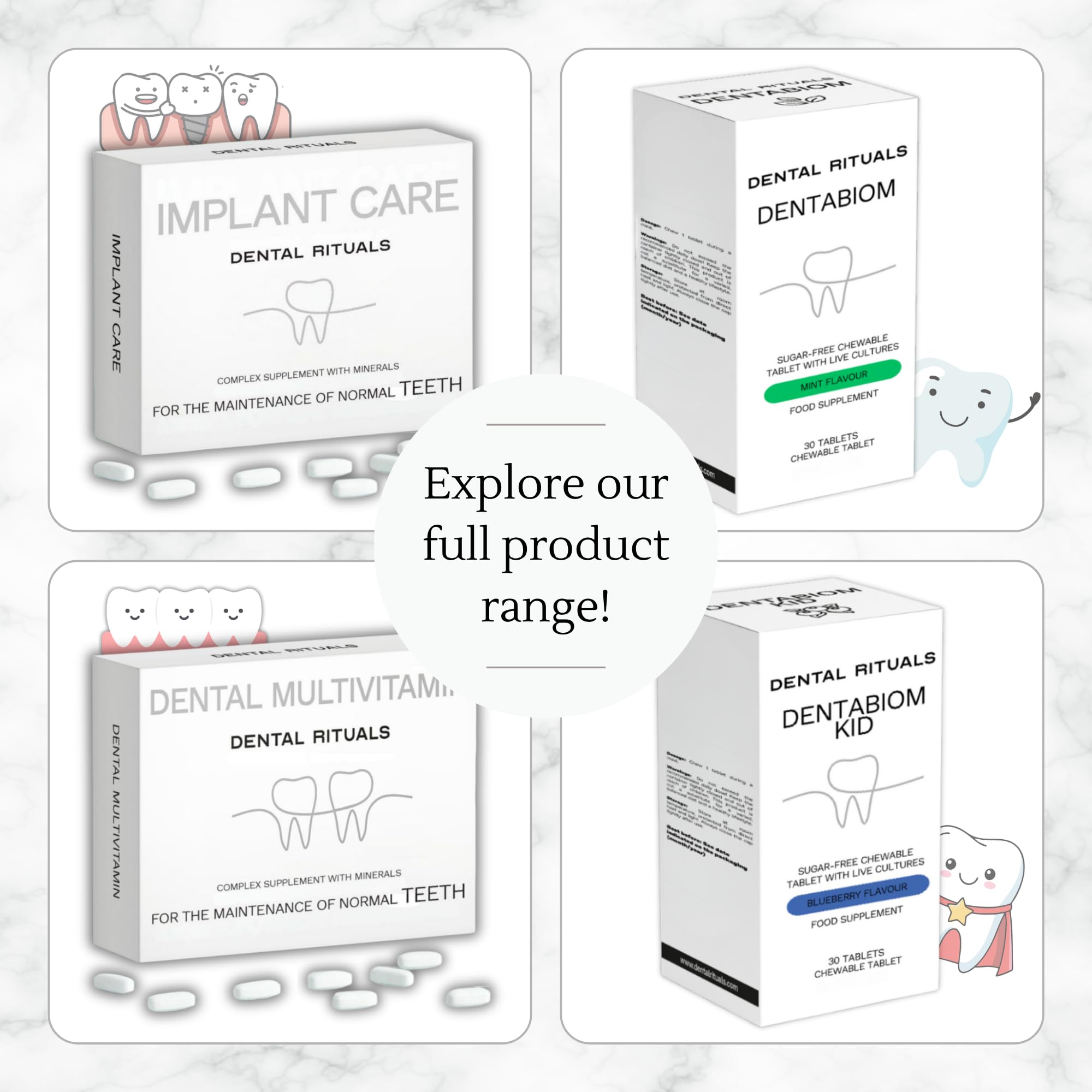 Dental Rituals osseointegration support graphic suggesting implant healing potential
