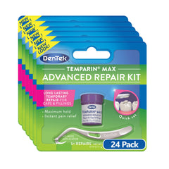 DenTek Temparin Max kit front view for quick at-home dental fixes and temporary relief.