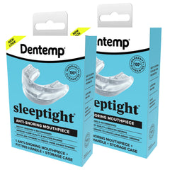 Dentemp SleepTight packaging update shows a convenient at-home snoring aid.