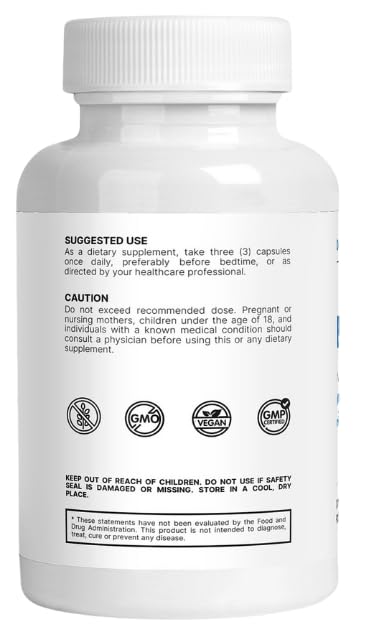 Usage tips card beside BiteGuard bottle for a simple nightly routine.
